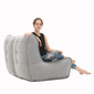 Grey Twin Couch Bean Bag Sofa