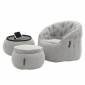 grey designer sofa set bean bag by Ambient Lounge