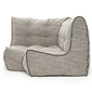 Ambient Lounge Modular corner bean bag in Eco Weave fabric side view