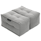 Twin Ottoman - Keystone Grey