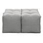 Twin Ottoman - Keystone Grey