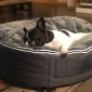 Small Luxury Indoor/Outdoor Dog Bed - Grey