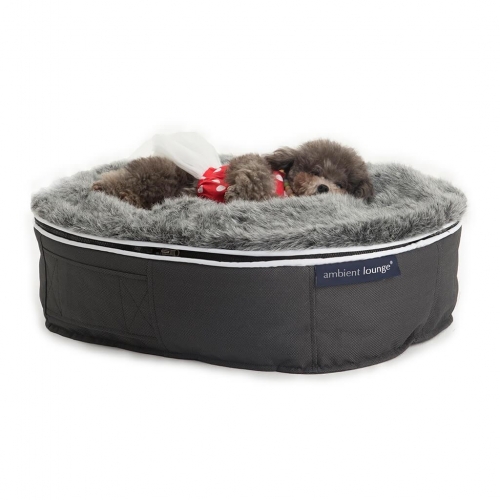 black cushion dog bean bag beds by Ambient Lounge New Zealand