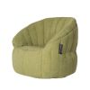 green butterfly bean bag