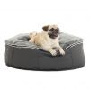 medium grey faux fur cover dog bed filled with beans by Ambient Lounge New Zealand