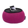 Pink Versa Table made of bean bags