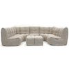 6 Modular Max Lounge Bean Bags in Beige Interior Fabric