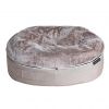 large cappuccino faux fur cover dog bed filled with beans by Ambient Lounge New Zealand