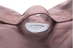 brown ottoman bean bag