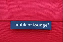 red conversion lounger fabric swatch