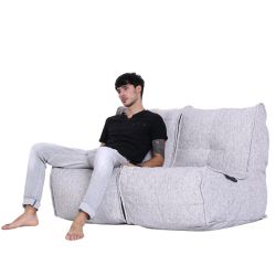 White Twin Couch Bean Bag Sofa