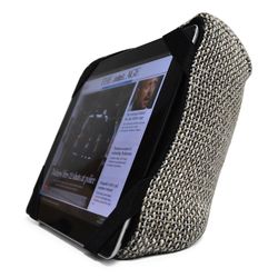 beige iPad Pro protective cushion or travel rest pillow by Ambient Lounge