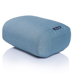 blue ottoman bean bag