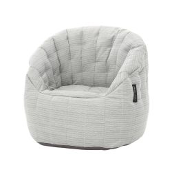 silver large bean bag sofa