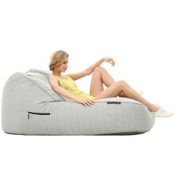 white large bean bag chair