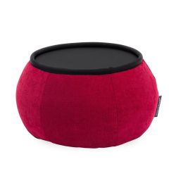 Red Versa Table made of bean bags