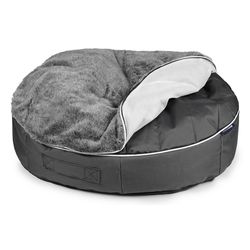black cushion dog beds made of bean bags by Ambient Lounge