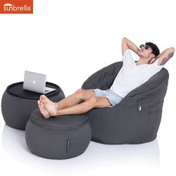 black wing ottoman sunbrella fabric bean bag