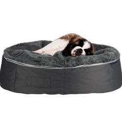 extra large grey dog beds made of bean bags by Ambient Lounge New Zealand