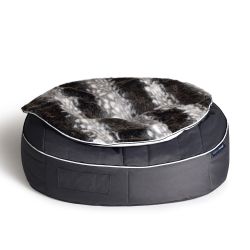 animal print cushion dog beds made of bean bags by Ambient Lounge