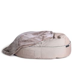 cappuccino cushion dog beds made of bean bags by Ambient Lounge