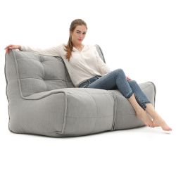 Grey Twin Couch Bean Bag Sofa