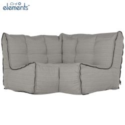 Modular corner in silverline fabric from ambient lounge in New Zealand