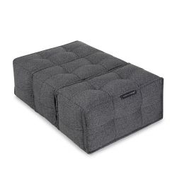 Trio Ottoman in Titanium Weave Fabric from ambient lounge in New Zealand