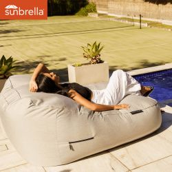 maldives grey satellite twin sunbrella fabric bean bag hotel outdoor premium large