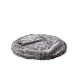 small grey faux fur dog bed cover made by Ambient Lounge New Zealand